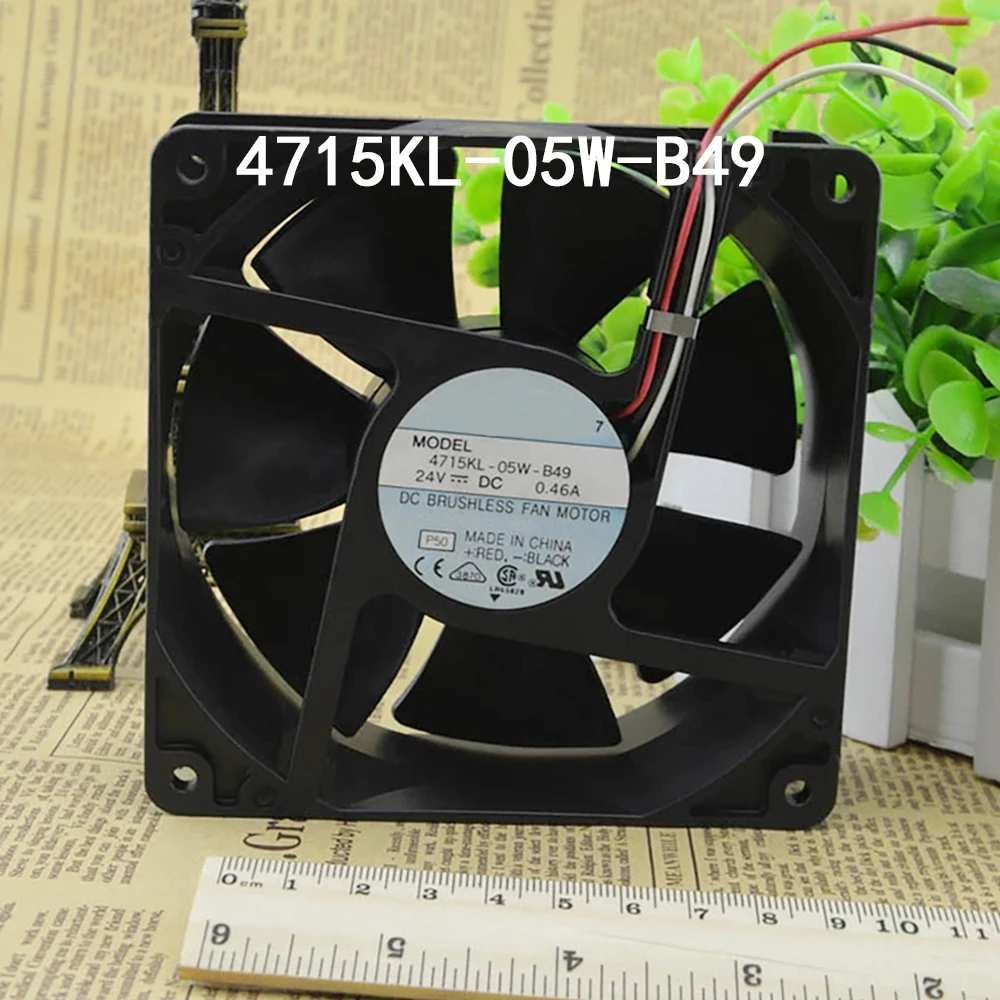 Low-Energy Case cooling Silent Axial flow 4715KL-05W-B49 24VDC 0.46A 120*120*38mm high air volume Server Fan