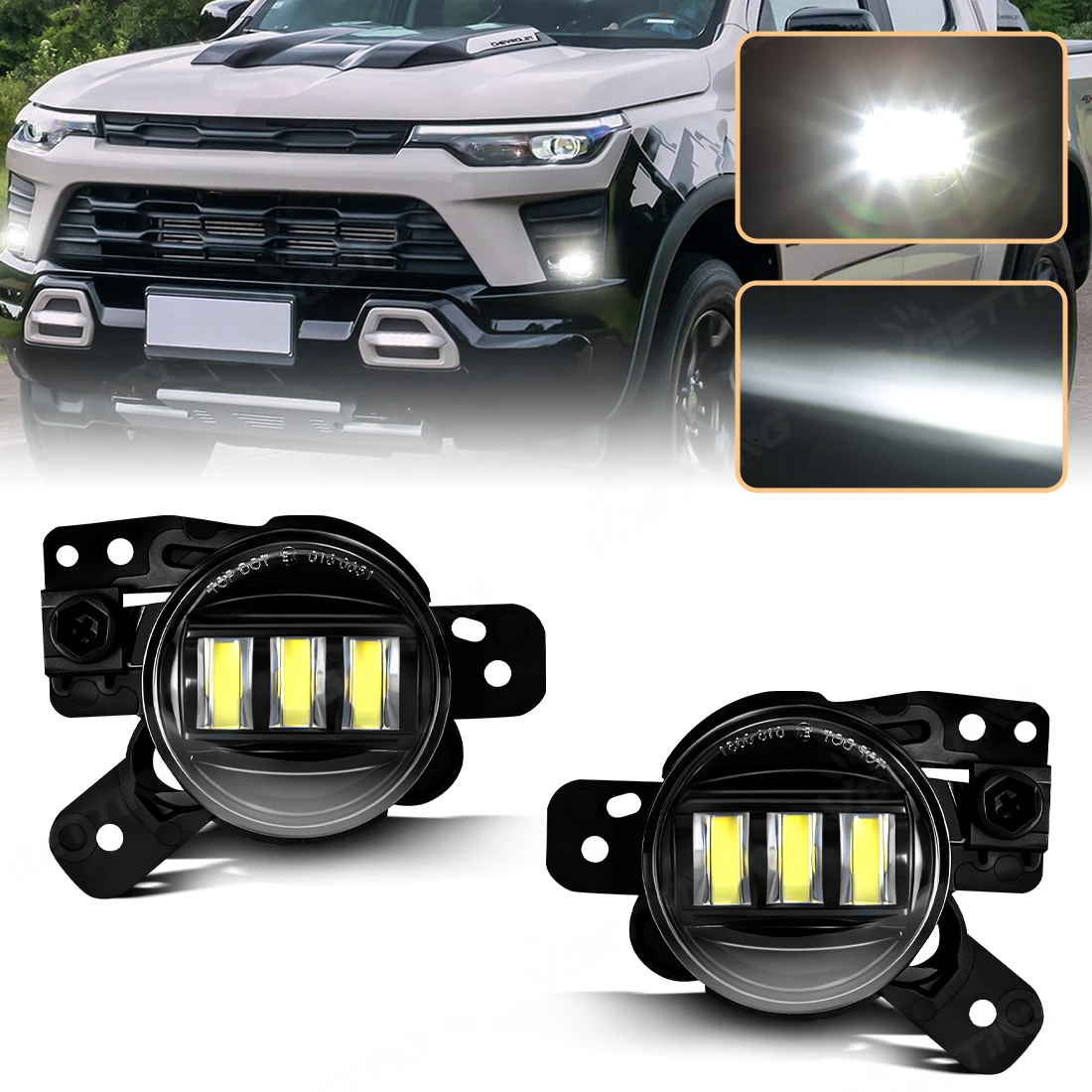 

For Chevrolet Colorado 2023 2024 Daytime Running Light Assembly LED Turn Signal Fog Lamp With Harness Switch Car Accessories 12V