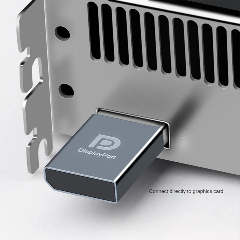 Adaptador de pantalla Virtual 4K Displayport Dummy Plug DP, emulador fantasma sin cabeza EDID, tarjeta gráfica de vídeo