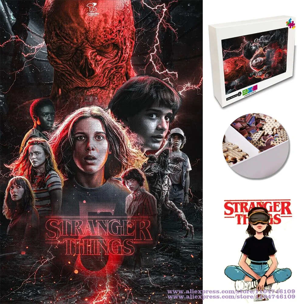 

Пазлы «Очень странные дела» 108/200/300/500/1000/1500 элементов, развивающие головоломки для детей, незабываемые подарки, декор для стен