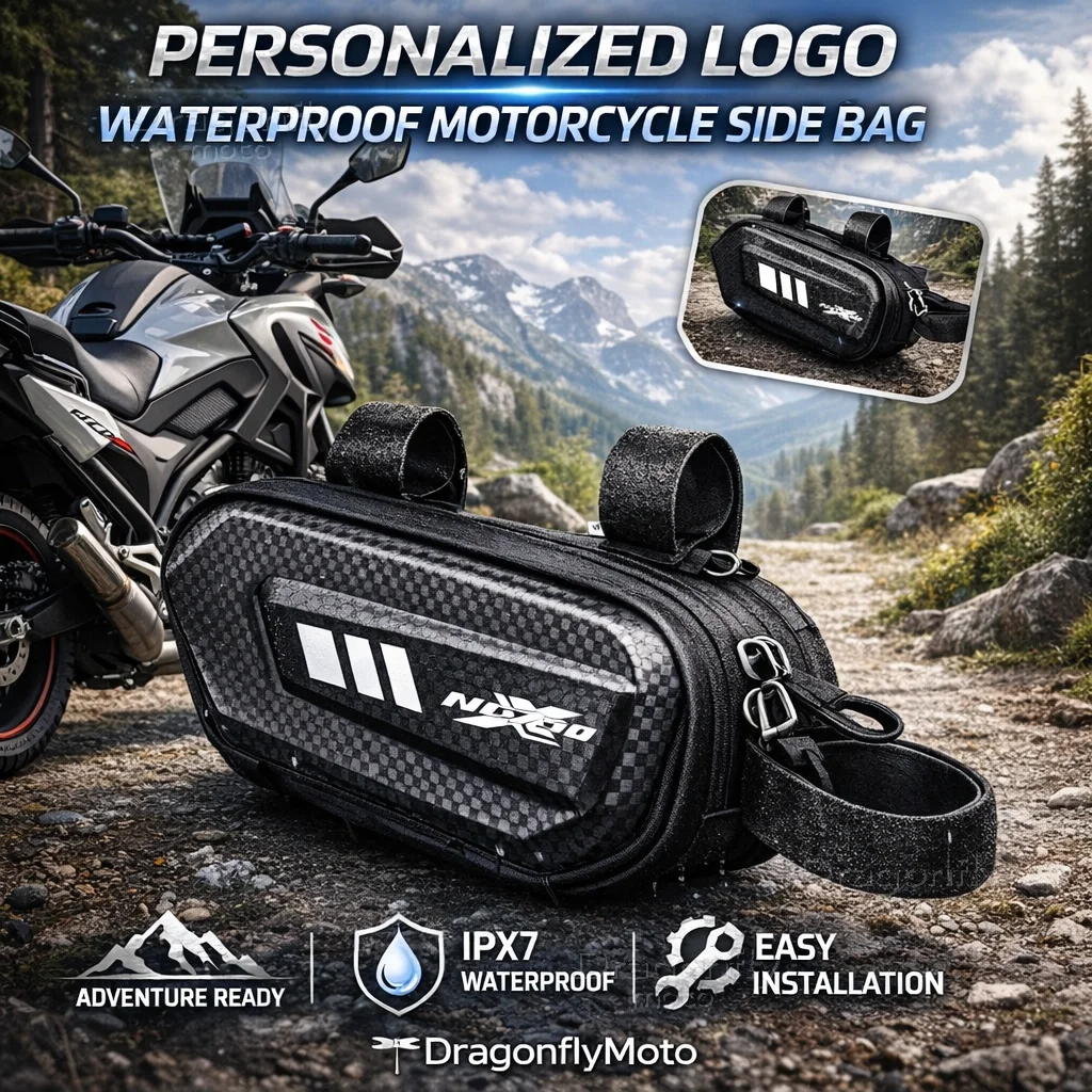 

For HONDA NC750X Motorcycle Side Bag Personalized Logo Waterproof Hard Shell Saddlebag