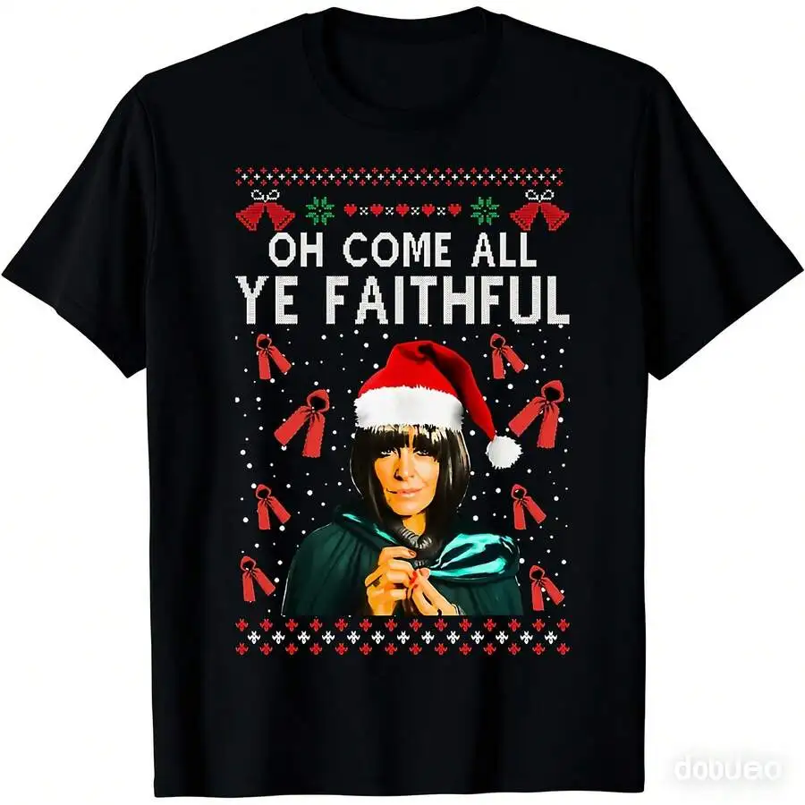 1Pc Classic T-Shirt Winkleman Claudia | Traitors Christmas Oh Come All Ye Faithful Sweater Festive Tv-image