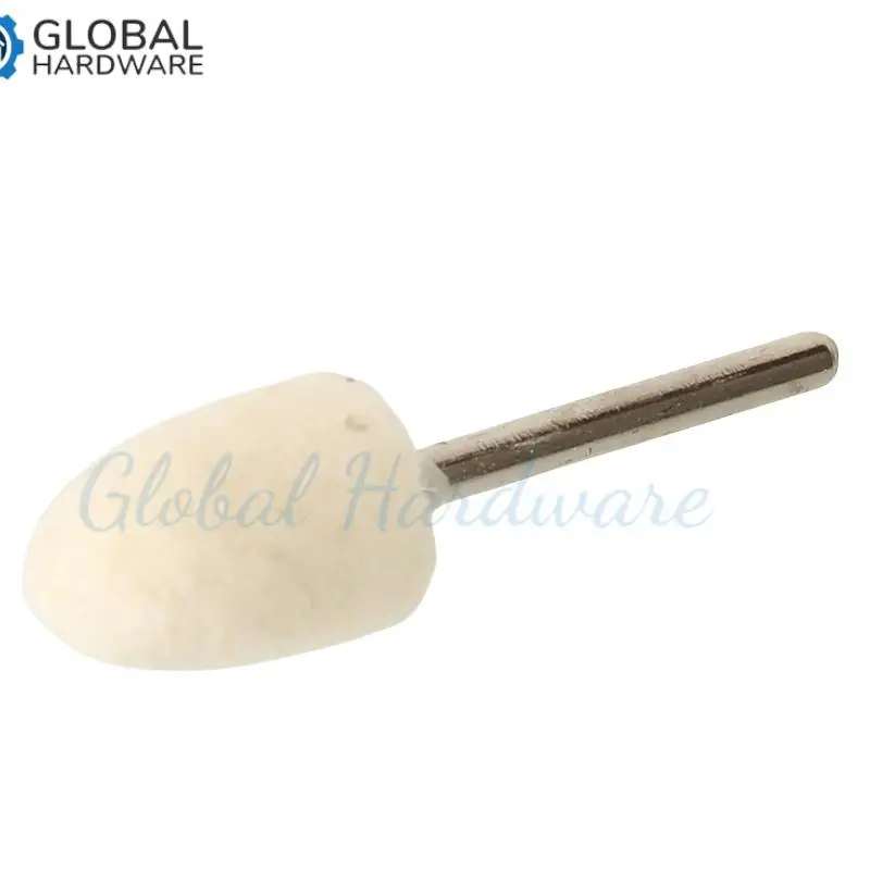 Wool Felt Mounted Polishing Buffing Wheel OD 12mm grinding head For Dremel Drill Rotary Tool 3mm Shank