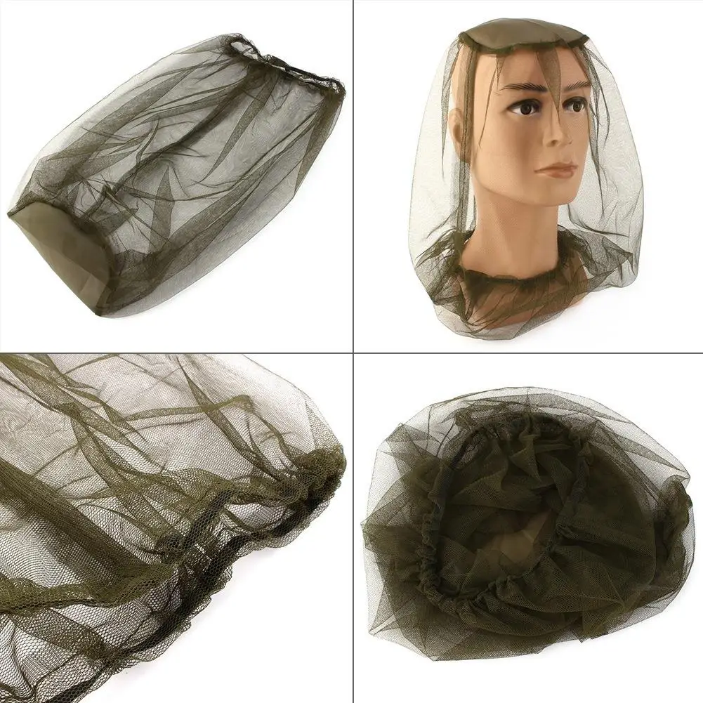 Outdoor Anti-Mosquito Bug Net Hat for Fishing & Camping - Face Protection Insect Mesh Cover Gear