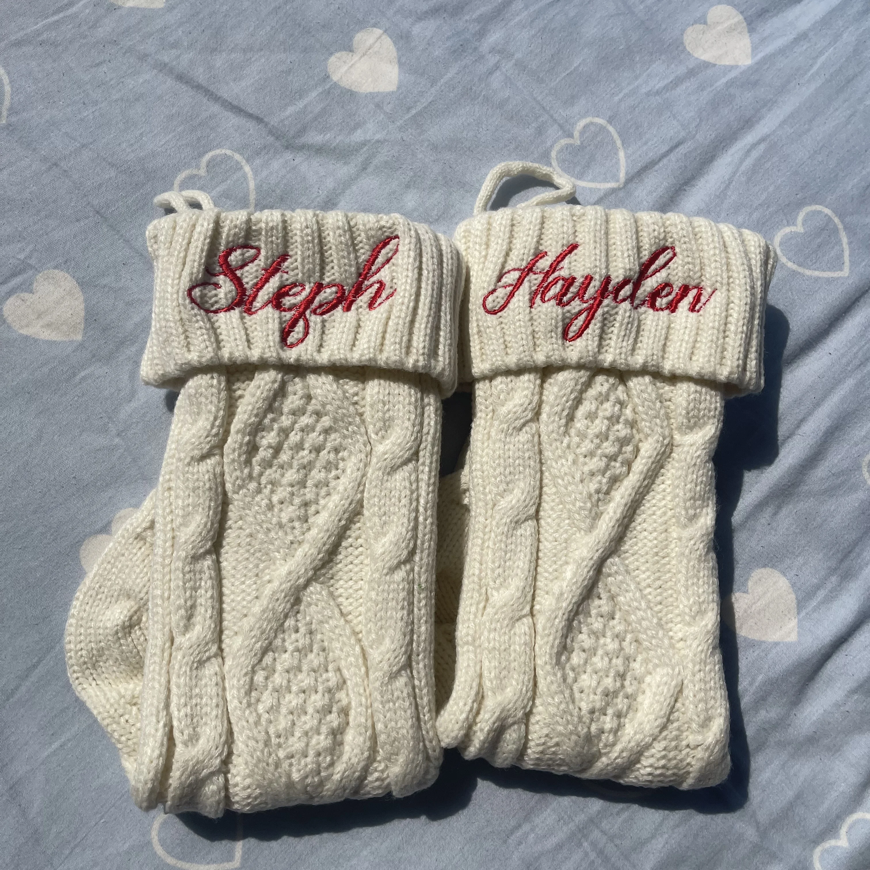 Custom Family Christmas Stockings Christmas Stocking-Knitted Christmas Stockings-Holiday Stockings-Christmas Stockings With Name