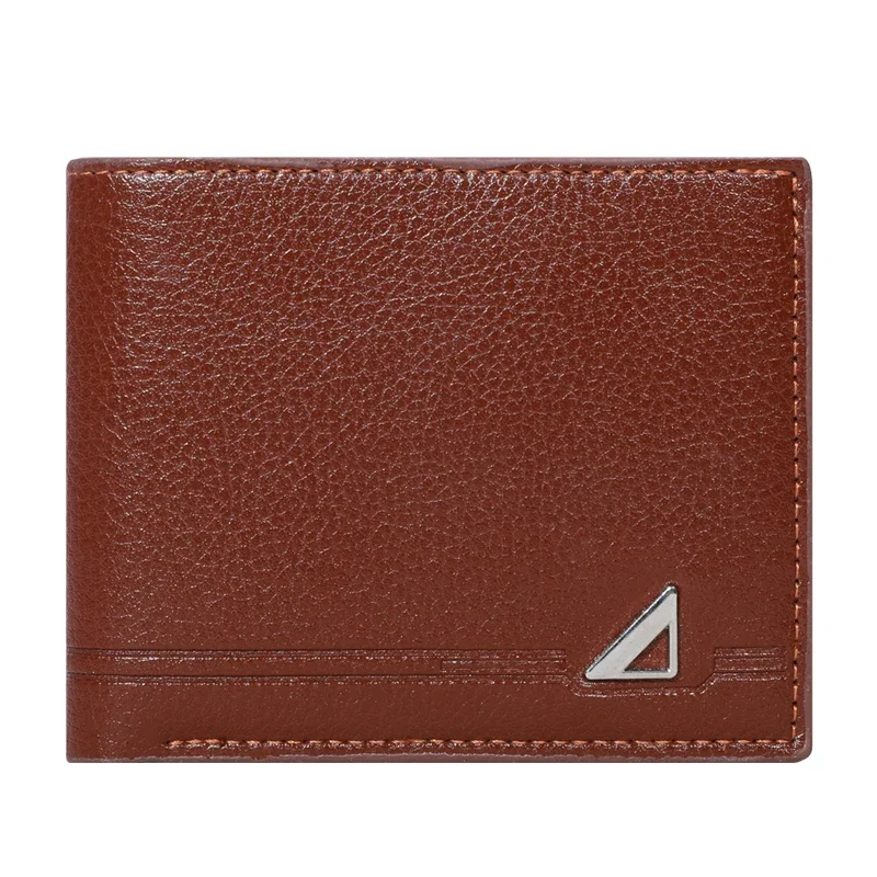 1 قطعة محفظة رجالية قصيرة المال كليب الأعمال عادية أفقية بولي Leather مشبك جلد موضة سعة كبيرة محفظة جلدية ناعمة #4