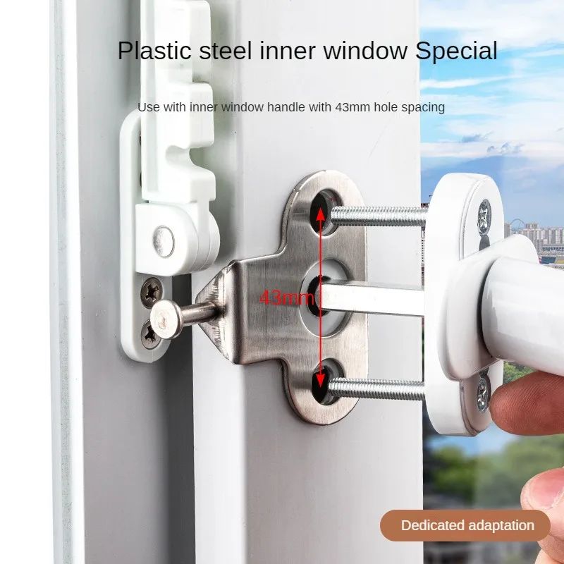 نافذة المحدد مزلاج موقف سدادة بابية الرياح هدفين باب أمان المنزل النوافذ وشاح قفل حماية سلامة الطفل #3