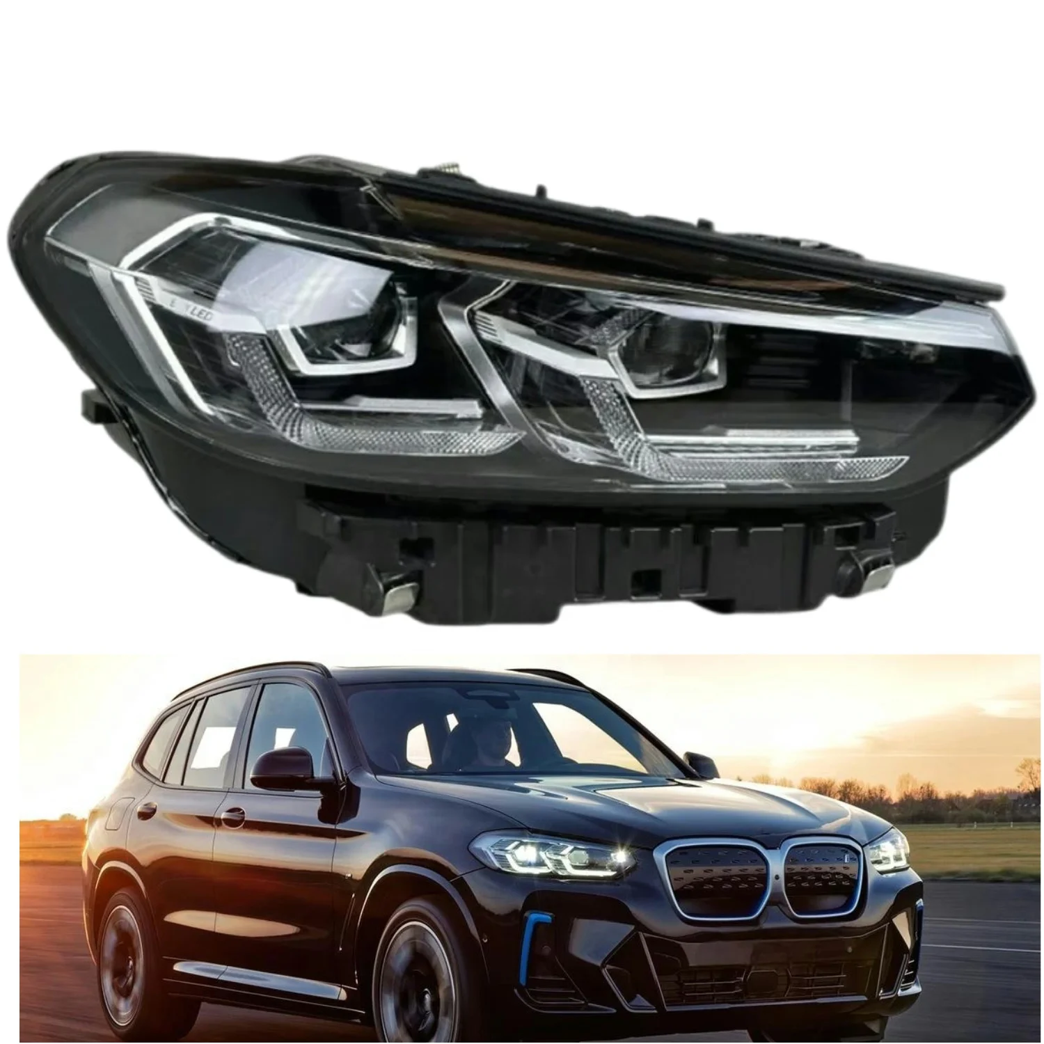 

G08 G01 G02 2022-2023 LED Front Headlight Assembly OEM Plug and Play Angel Eye Auto Lamp Parts