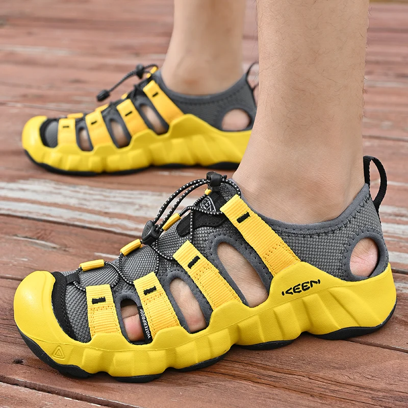 

Высококачественные мужские летние сандалии 2026 года, брендовые унисекс-сандалии для активного отдыха, мужские пляжные кроссовки, удобные походные сандалии для мужчин