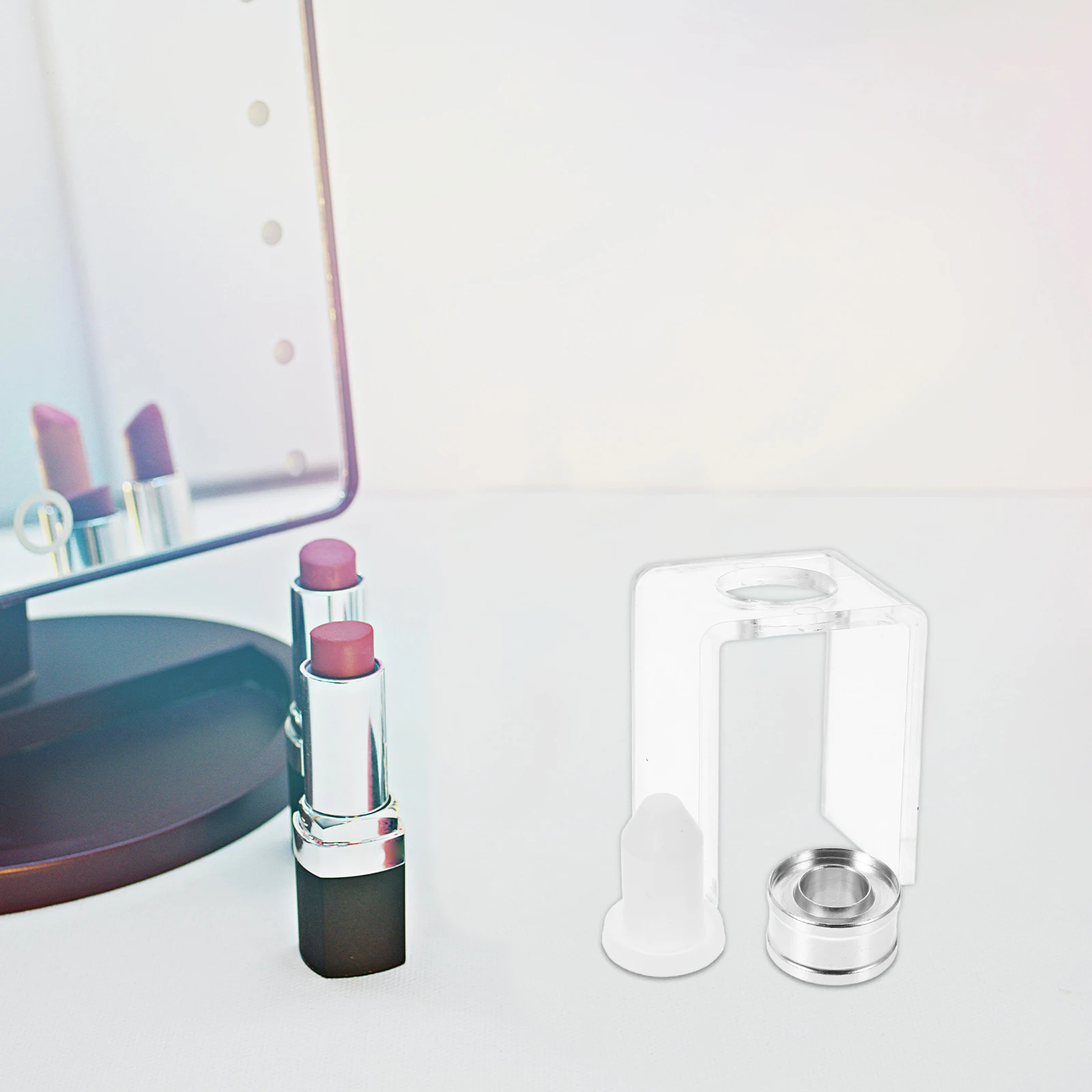 

1 set Silicone Lipstick for Homemade Cream Easy to Use Clean DIY Tool Ring Shape Women Girls Crafting Lipstick Making