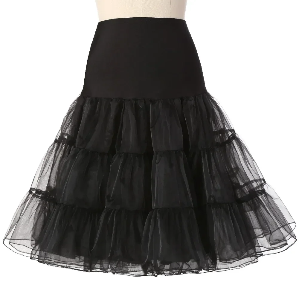 Ngắn Tutu Petticoat Crinoline Vintage Cưới Cô Dâu Petticoat Cho Áo Váy Tây Nam Không Rockabilly