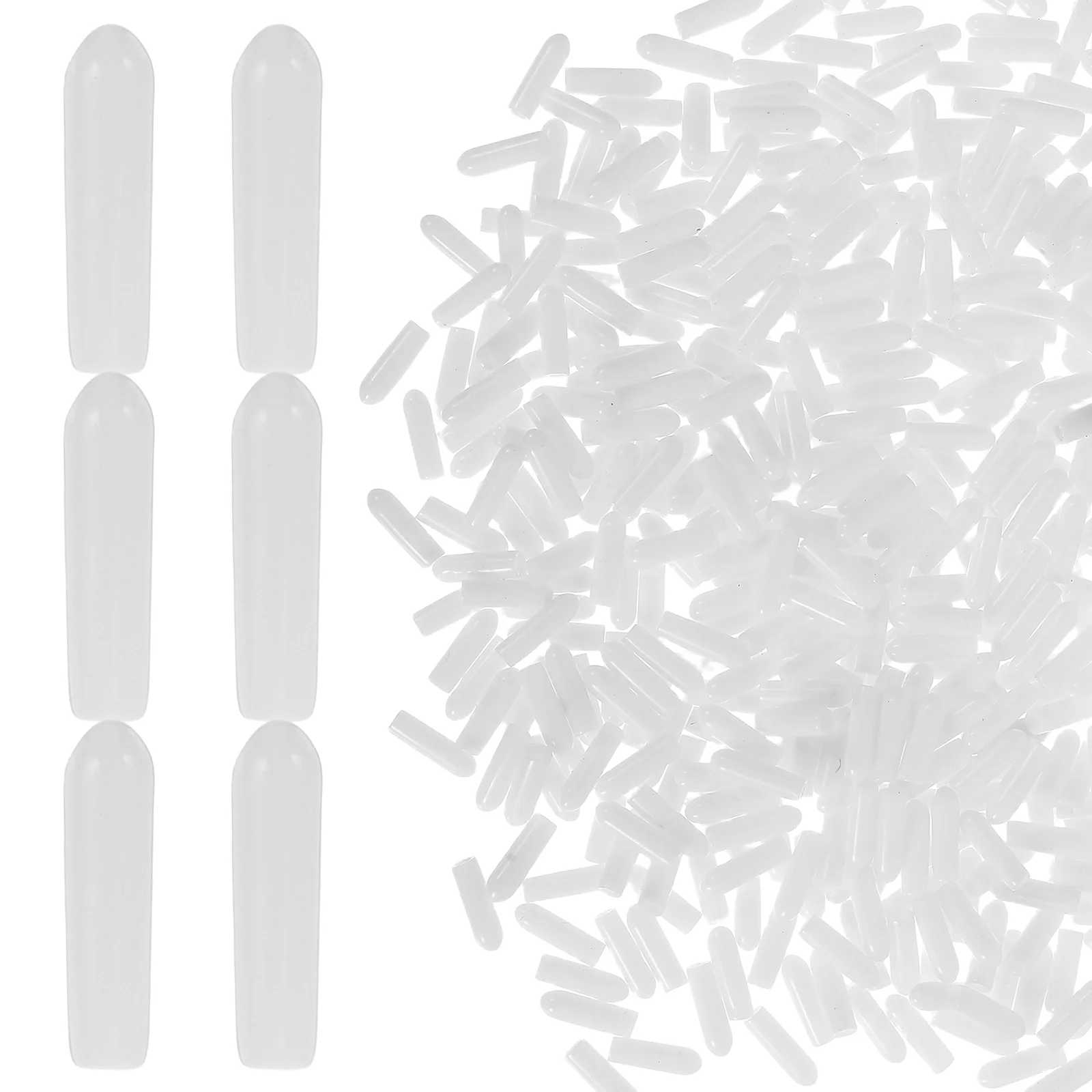 

500pcs Hanger Accessories Rubber Tip Caps Protective Garment End Cover Wire Hook Sleeve Closet Laundry Screw Caps Hook Protector
