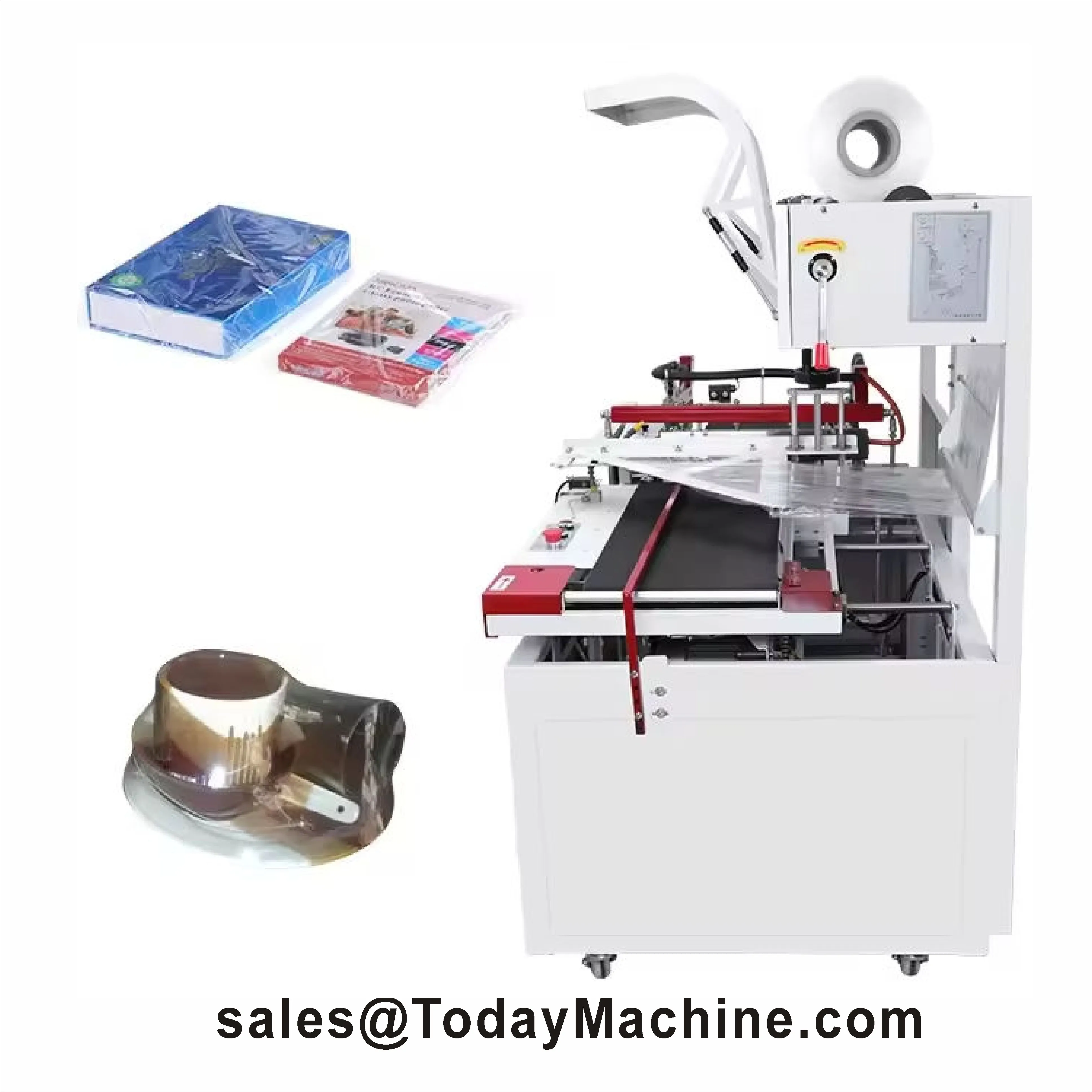 L Bar Sealer Side Sealing Heat Tunnel L Bar POF PVC Shrink Film Packaging Machine for Carton Box Cosmetic