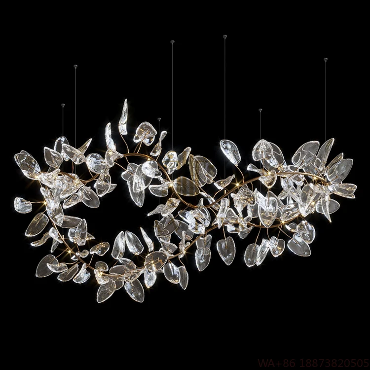 

LED Chandelier Elegant Design Custom Indoor Decoration Lighting Hotel Lobby Stair Villa Chandelier