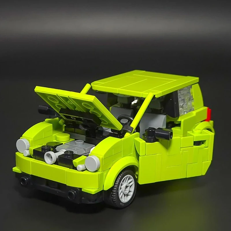 Klocki konstrukcyjne Moc, słynny model samochodu Speed Champions, technologiczne klocki, super samochód sportowy, zestaw do składania, prezent na święta, zabawka.