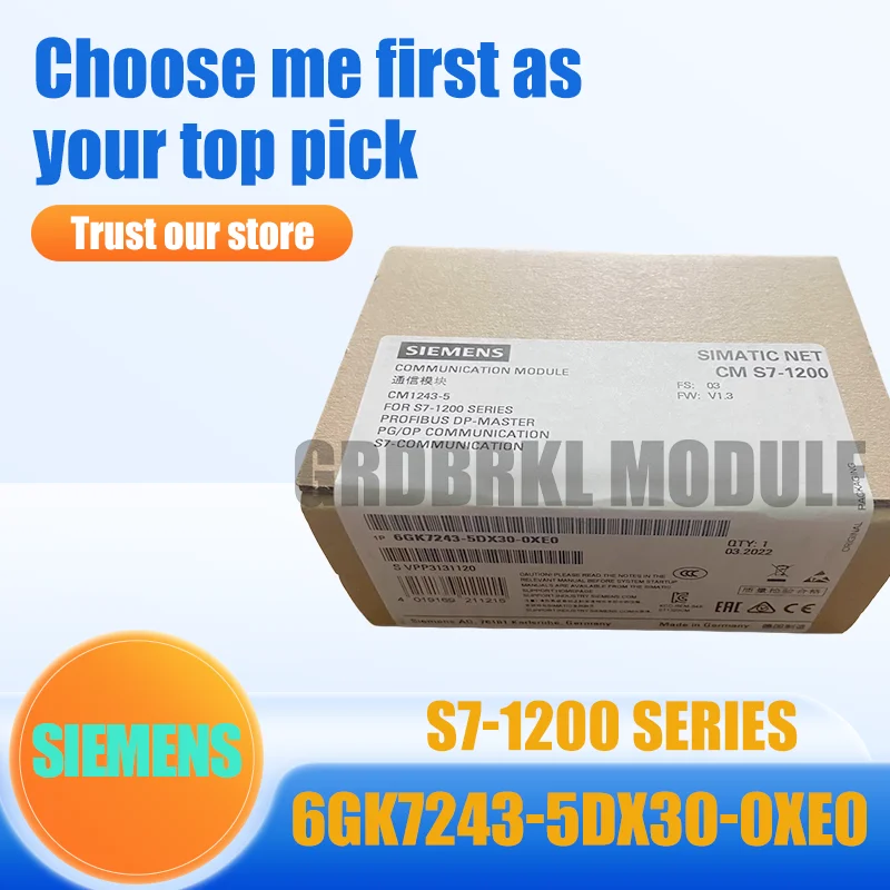 

New Original SIEMENS 6GK7243-5DX30-0XE0 6GK7 243-5DX30-0XE0 Communication Processor PLC Module
