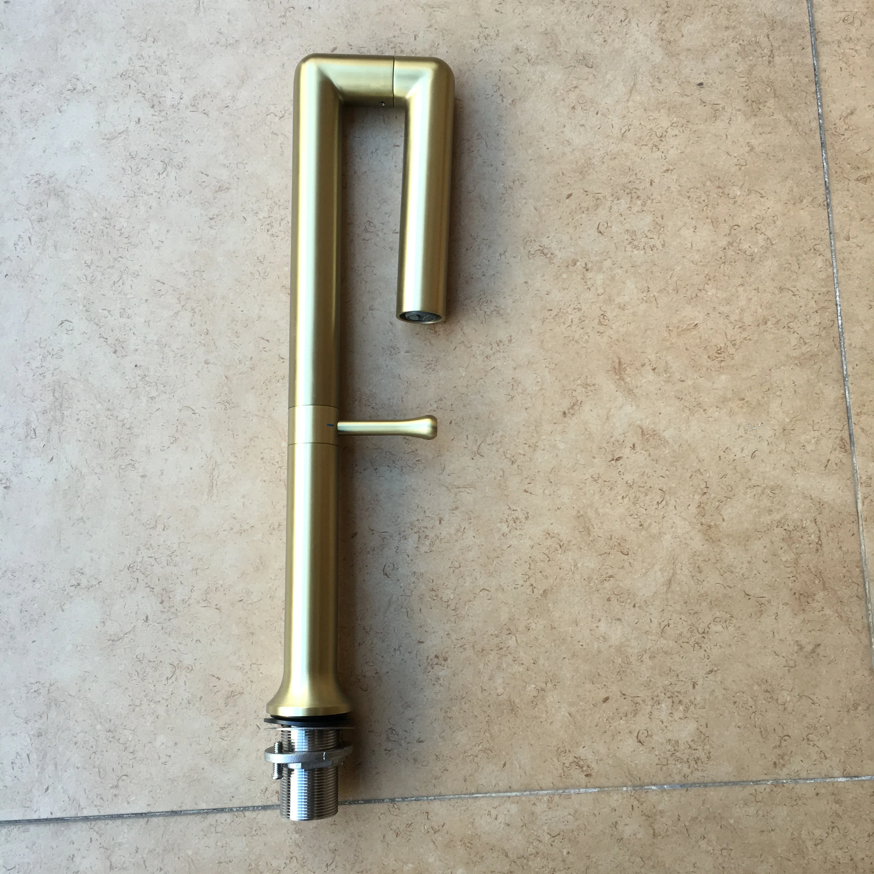 

304 Stainless Steel Lead-free Kitchen Faucet Sink Faucet 360 Rotation Multi-angle Flushing Hot Cold Mixer Tap Brushed Gold Crane