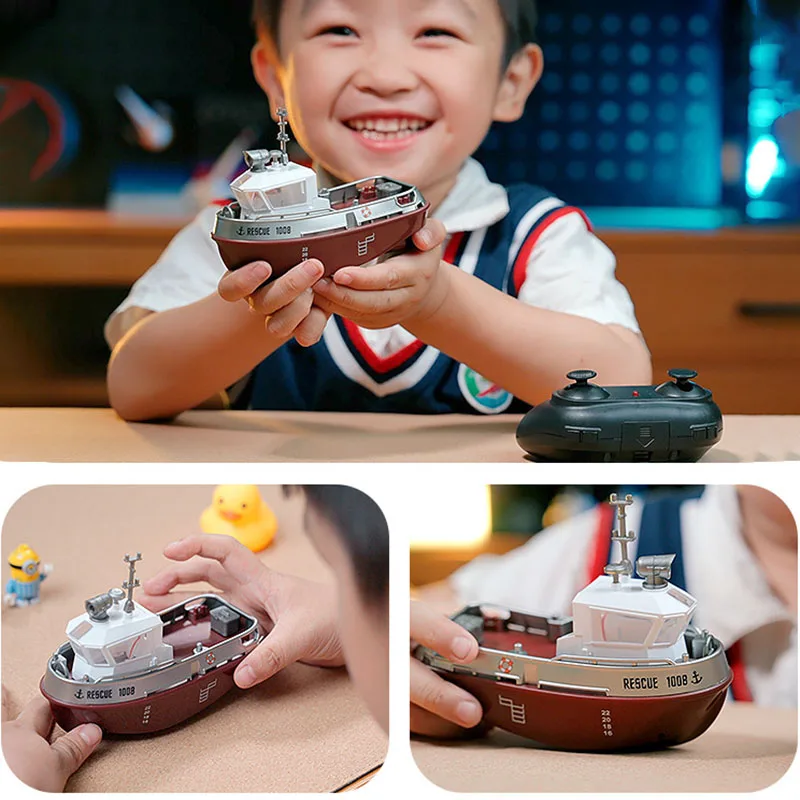 New Product 2.4g Version Children's Electric Remote-controlled Boat Water Charging Boat Model Toy Children's Day Gift