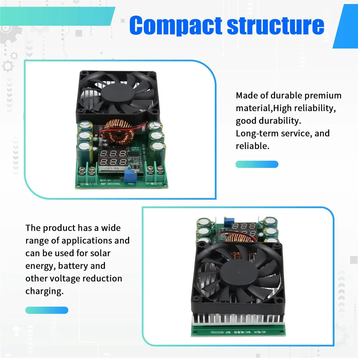 A14M 600W 20A DC-DC Module CV CC Adjustable Converter 120V 100V 96V 84V Display Solar LED Driver Power Supply