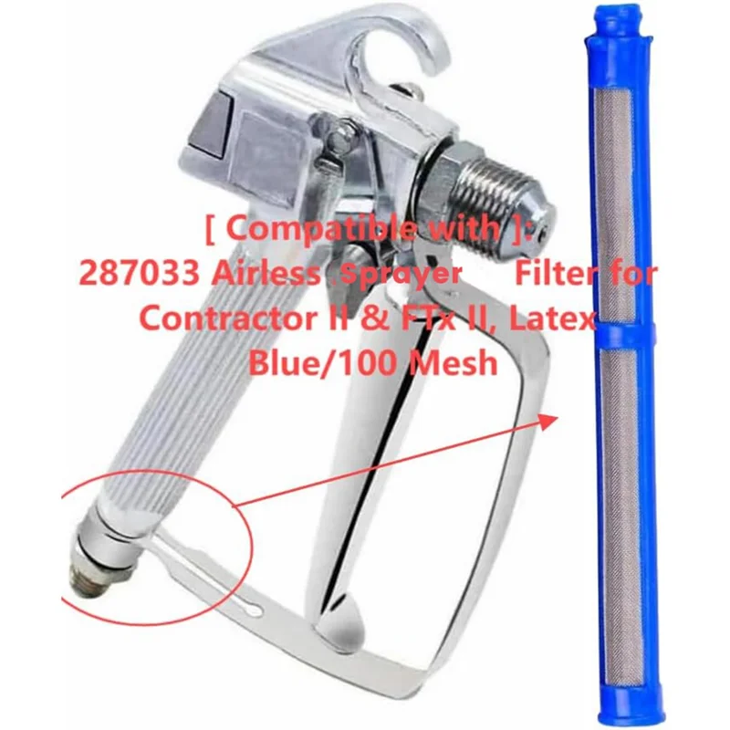 

ABGH-15-Pack 287033 Фильтр для безвоздушного распылителя для использования на большинстве опрыскивателей и подрядках для окраски II и Ftx II из латекса 100 меш