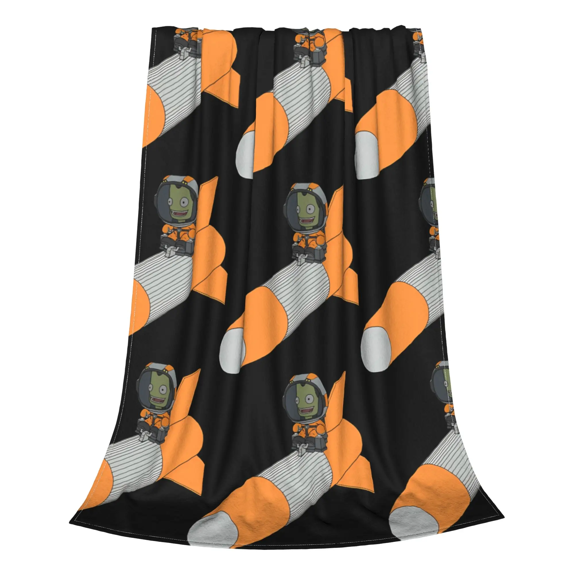 1PC Home Cutecore What Could Possibly Go Wrong Kerbal Space Program Blanket Super Cosy Plush Home Living Room Sofa Halloween