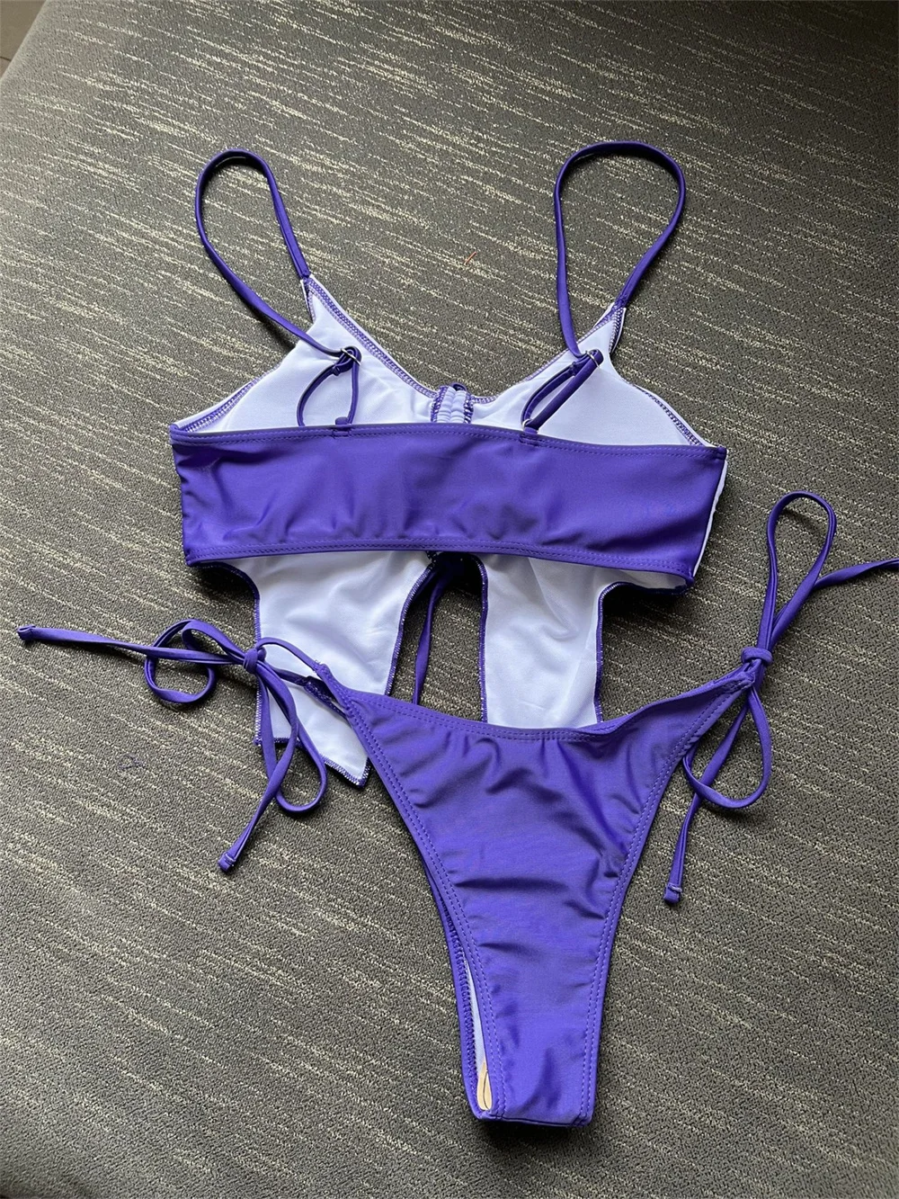 Sexy Butterfly Bikini Drawstring Swimsuit Tankini Two Piece Vacation Swimwears Women Y2K Beachwear Outfits Bathing Swimming Suit