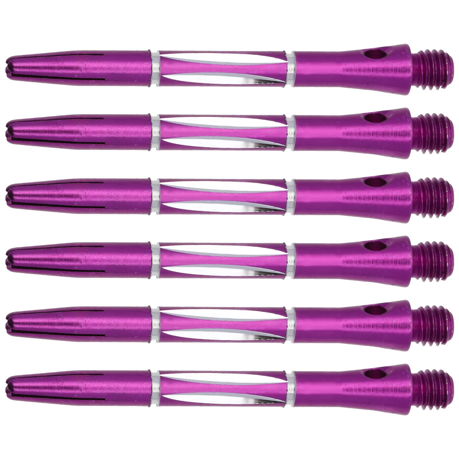 

6 Pcs Aluminum Alloy Dart Rod Outdoor Metal Shaft Collar Shafts Stems Replacement Tips Drive