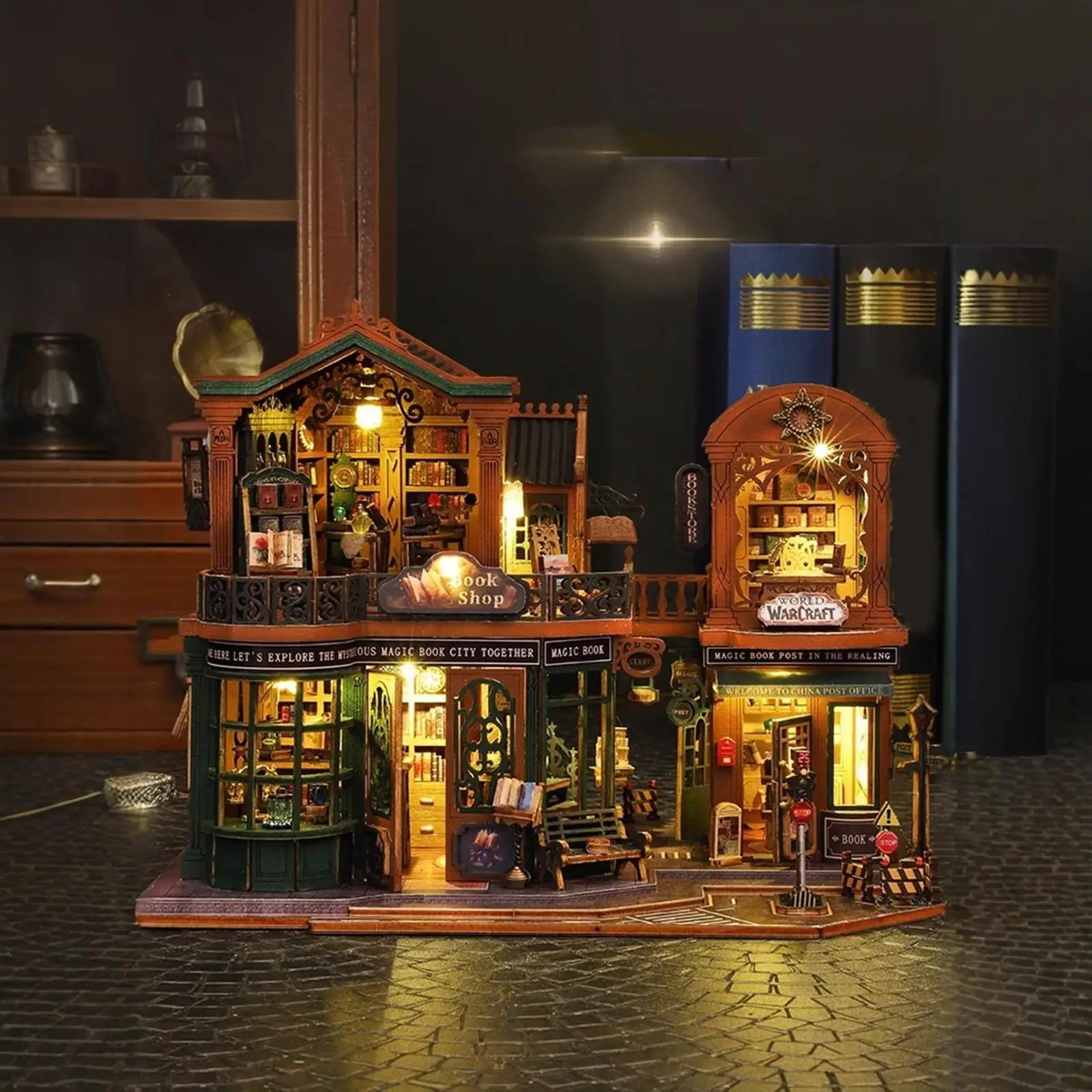 Kits de maison de poupée Miniature, bricolage, puzzle 3D, ornement, décoration de bureau pour enfants