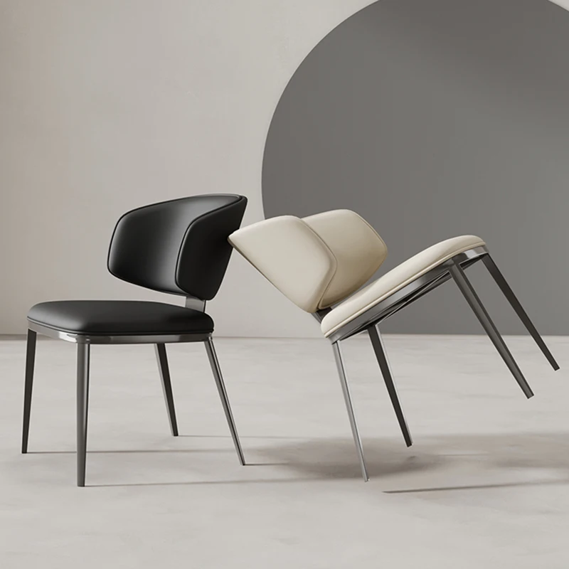

Italian Modern Dining Chairs Kitchen Minimalist Design Hotel Dining Chair Living Room Nordic Cadeiras De Jantar Home Furniture