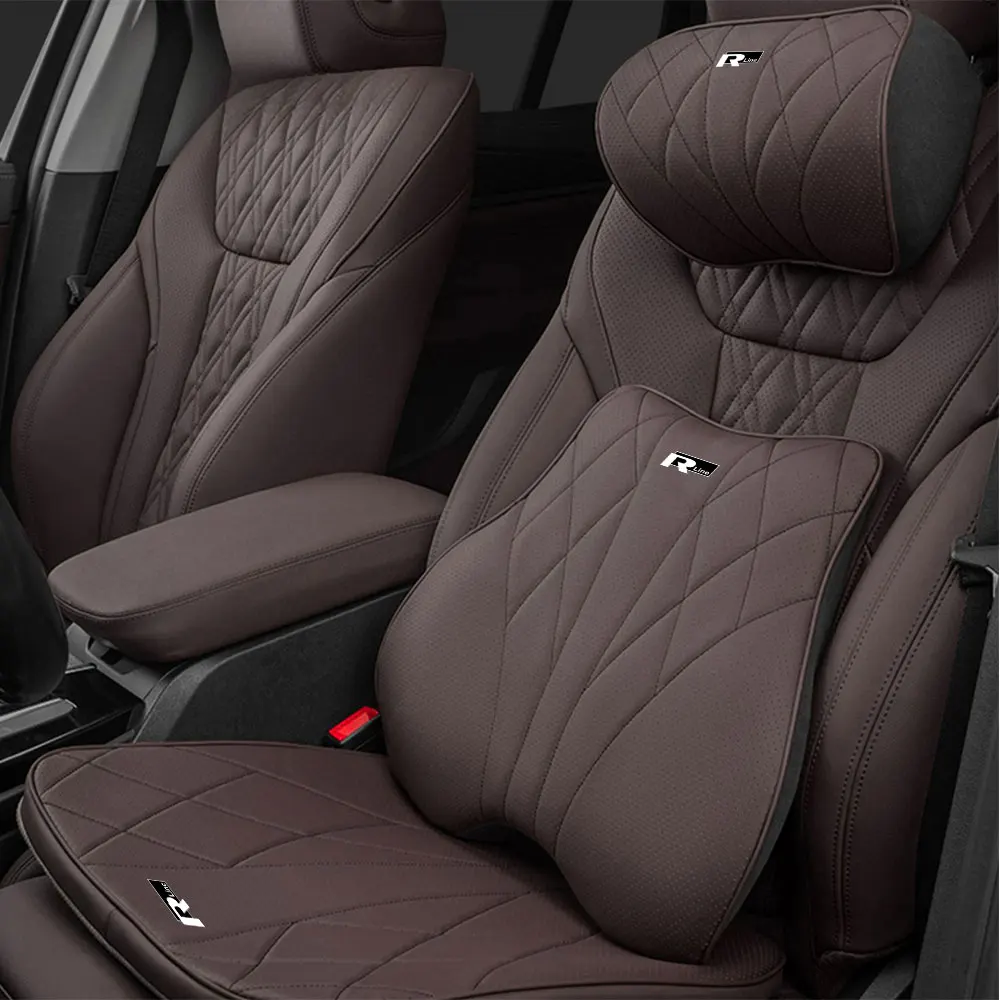 Car Lumbar Pillow Seat Breathable Cushion Auto Interior For Volkswagen VW Tiguan Jetta Scirocco Polo Rline Golf MK6 Passat B6 B8