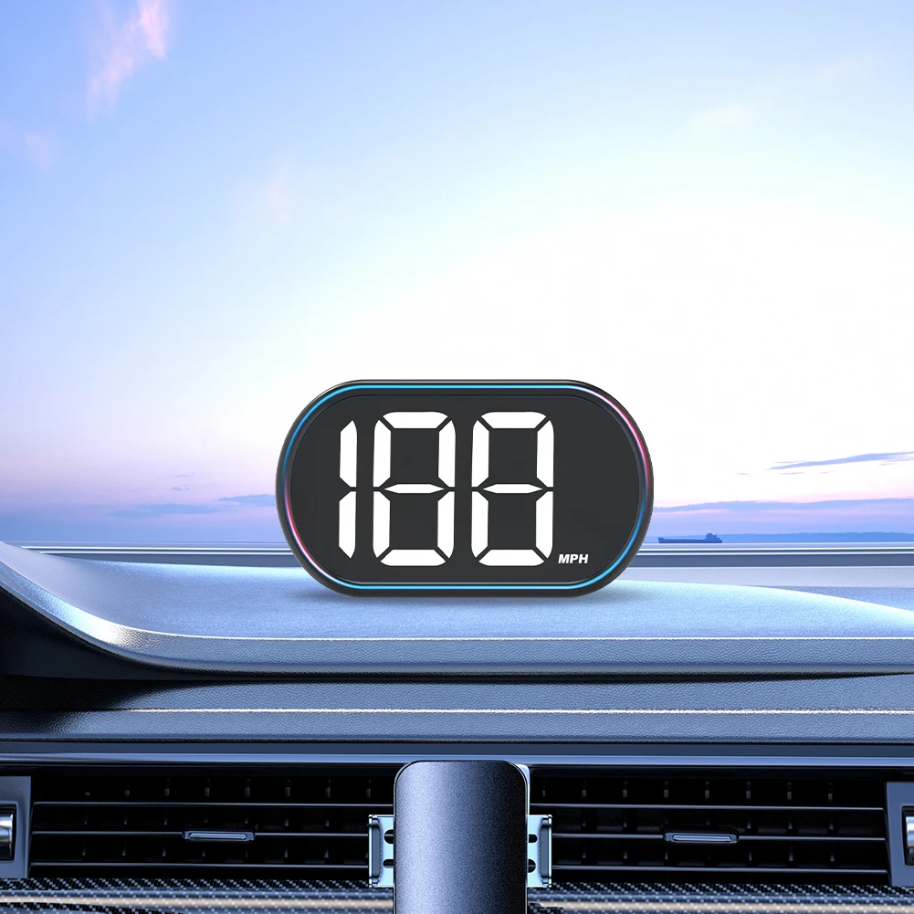 GPS KMH MPH HUD Digital Speedometer Head Up Display Speed Meter Big Font Speed for Car Golf Cart Bus Boat