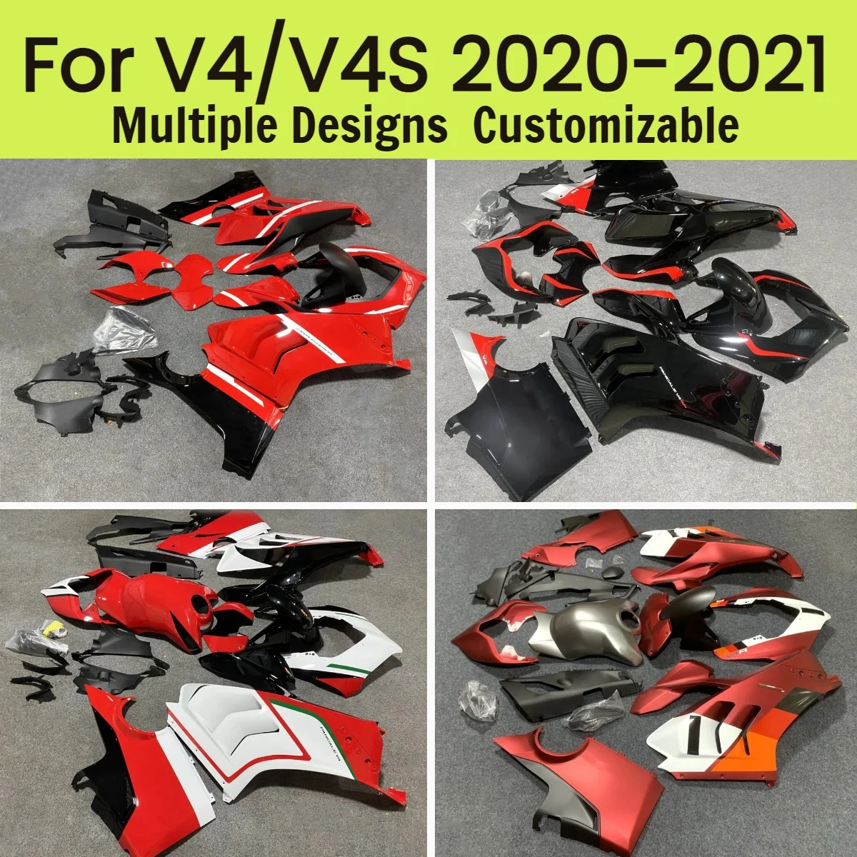 

For DUCATI Panigaie V4 2020 2021 Motorcycle Bodywork Fairings V4S 20 21 ABS Cowling Injection Fairing Kit