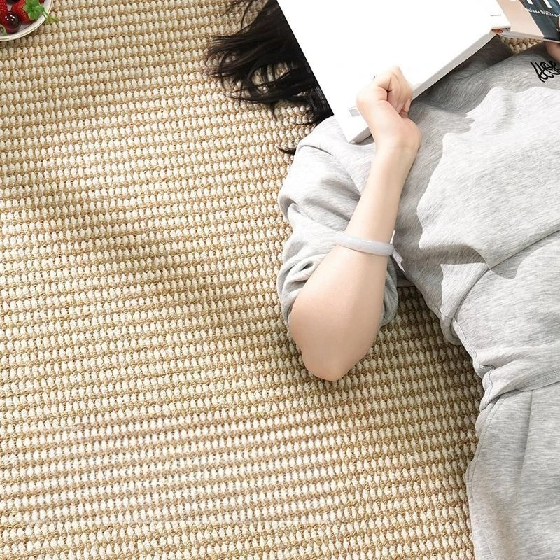 Solid Tone Faux Sisal Bay Window Mat Decoration Home Non-slip Washable Living Room Runner Rugs Bedroom Bedside Soft Carpet Ковер