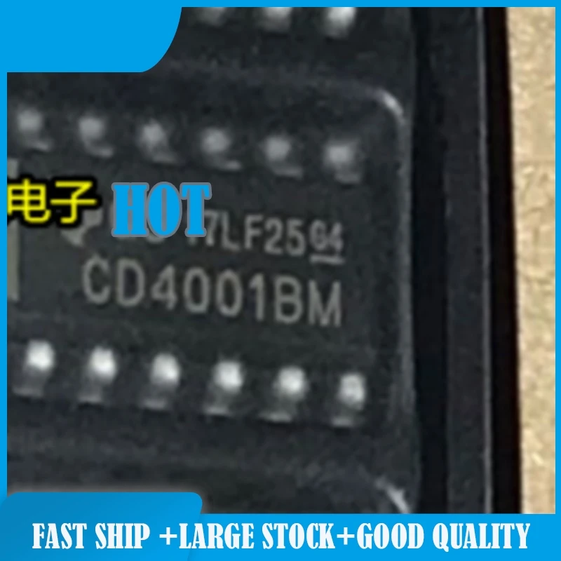 

100pcs/lot 100% new CD4001 CD4001BM SOP-14