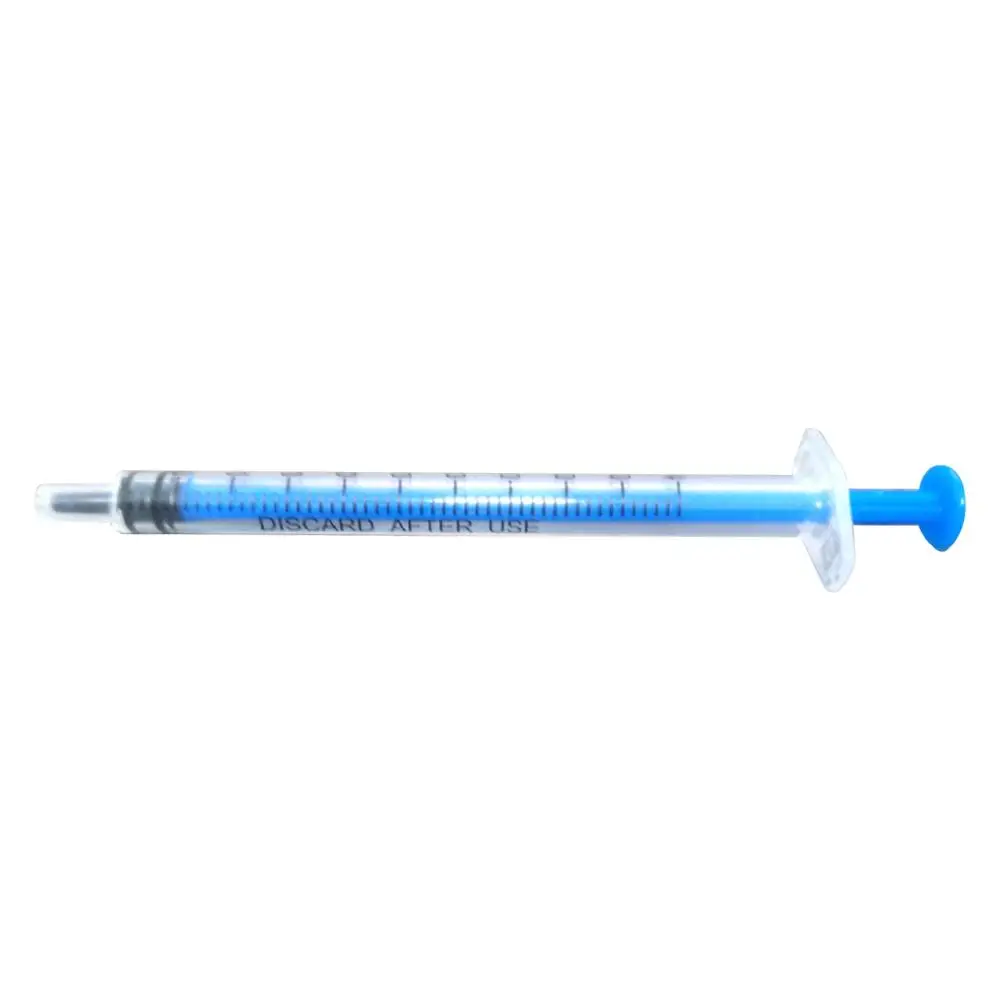 Seringa descartável de 1ml, boca reta, silicone, borracha nutritiva, seringa industrial, ferramenta de amostragem, rolha, hidrogo, n2r2, com 10 peças