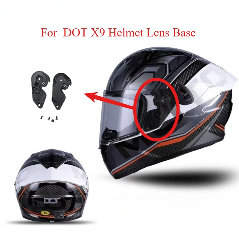 

Замена основания шлема DOT X9, набор оригинальных базовых 4 винтов для бесплатных аксессуаров для мотоциклов, аксессуаров для мотоциклистов