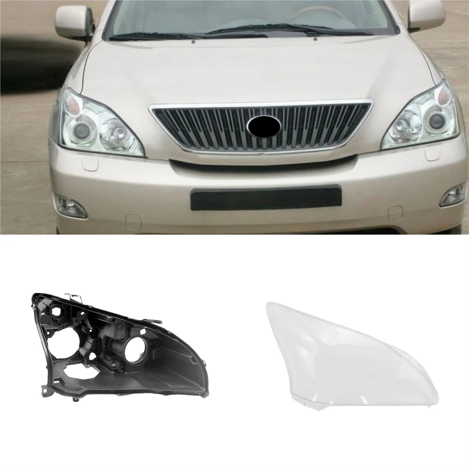 For Lexus RX RX300 RX350 RX400 2003 2004 2005 2006 2007 2008 Car Interior Spare Parts Headlights Lamp Lens Headlight Base