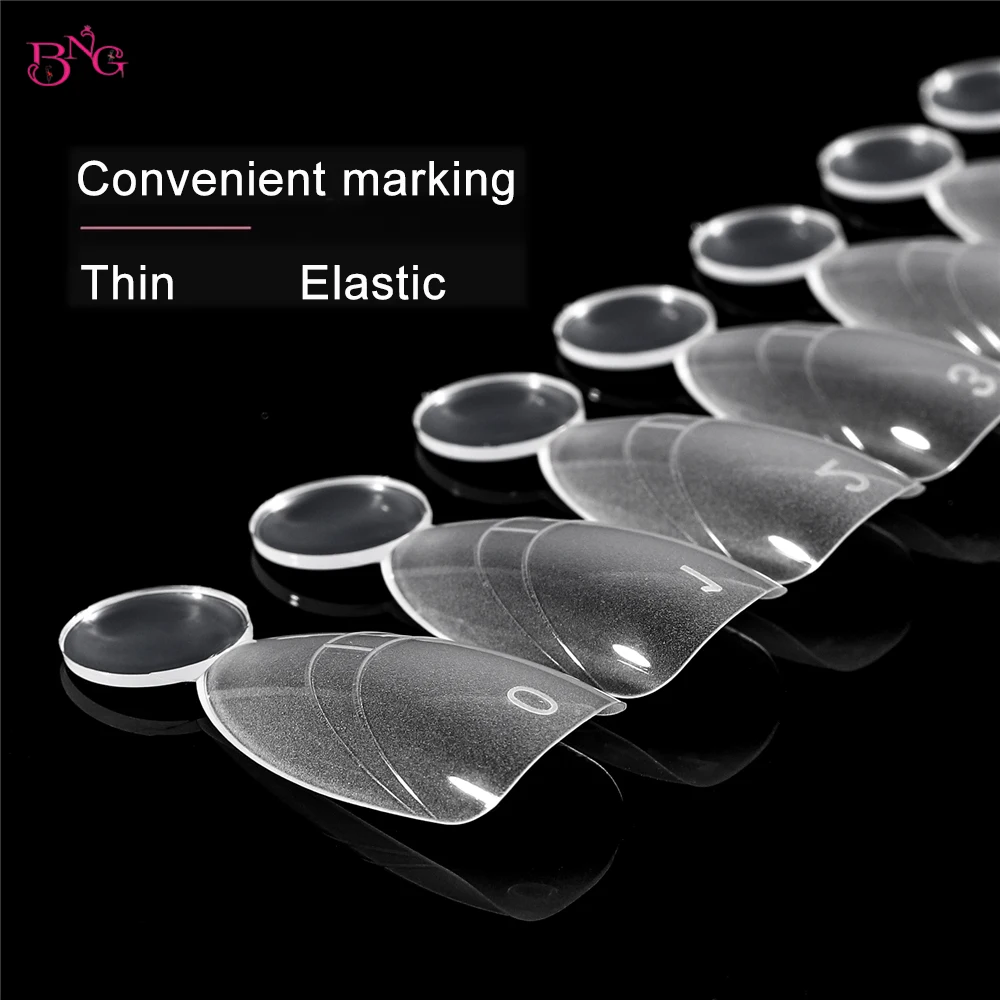 BNG New Matte Dual Nail Forms 14 Sizes Reusable Acrylic Nail Extension Quick Building Gel Mold Manicure Salon Tools 140Pcs