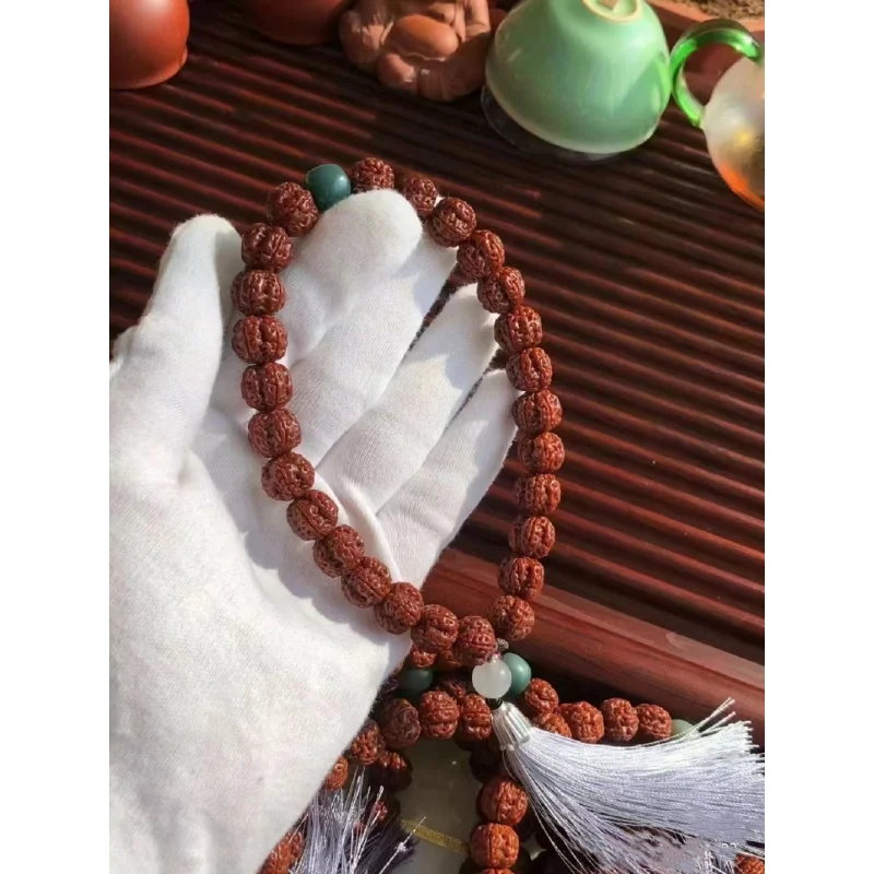 

Brushed Patina Small Bodhi Single Circle Bracelet Five-Petal Flower King Short Stump Explosive Flesh