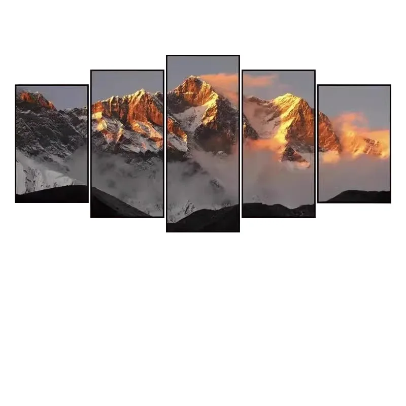 

Living room decorative painting light luxury advanced 2024 new simple atmosphere hanging painting sofa background wall mural