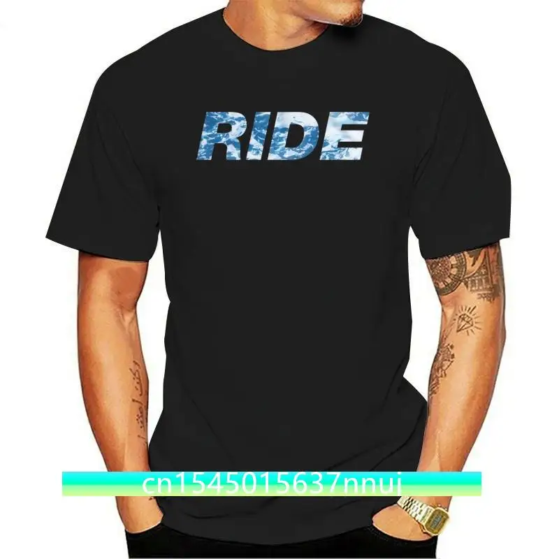 Ride Wellen Text Shoegaze Nowhere Men's T Shirt Summer Fashion Crew Neck Tees Cotton High Quality Short Sleeve Tops S-3XL