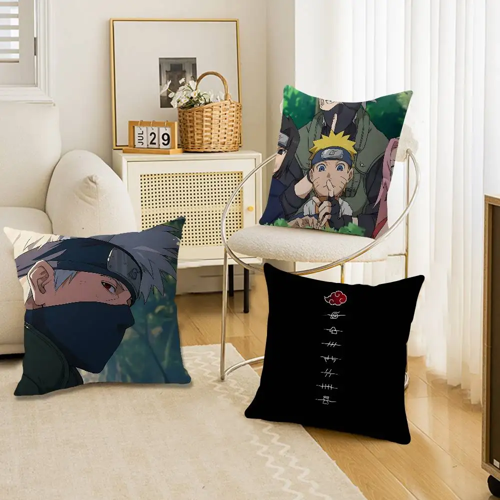 Japanese Anime Red Cloud N-Narutos Pillowcases Home Bedding Decorative Pillow Cover Wedding Super Soft Pillow Case