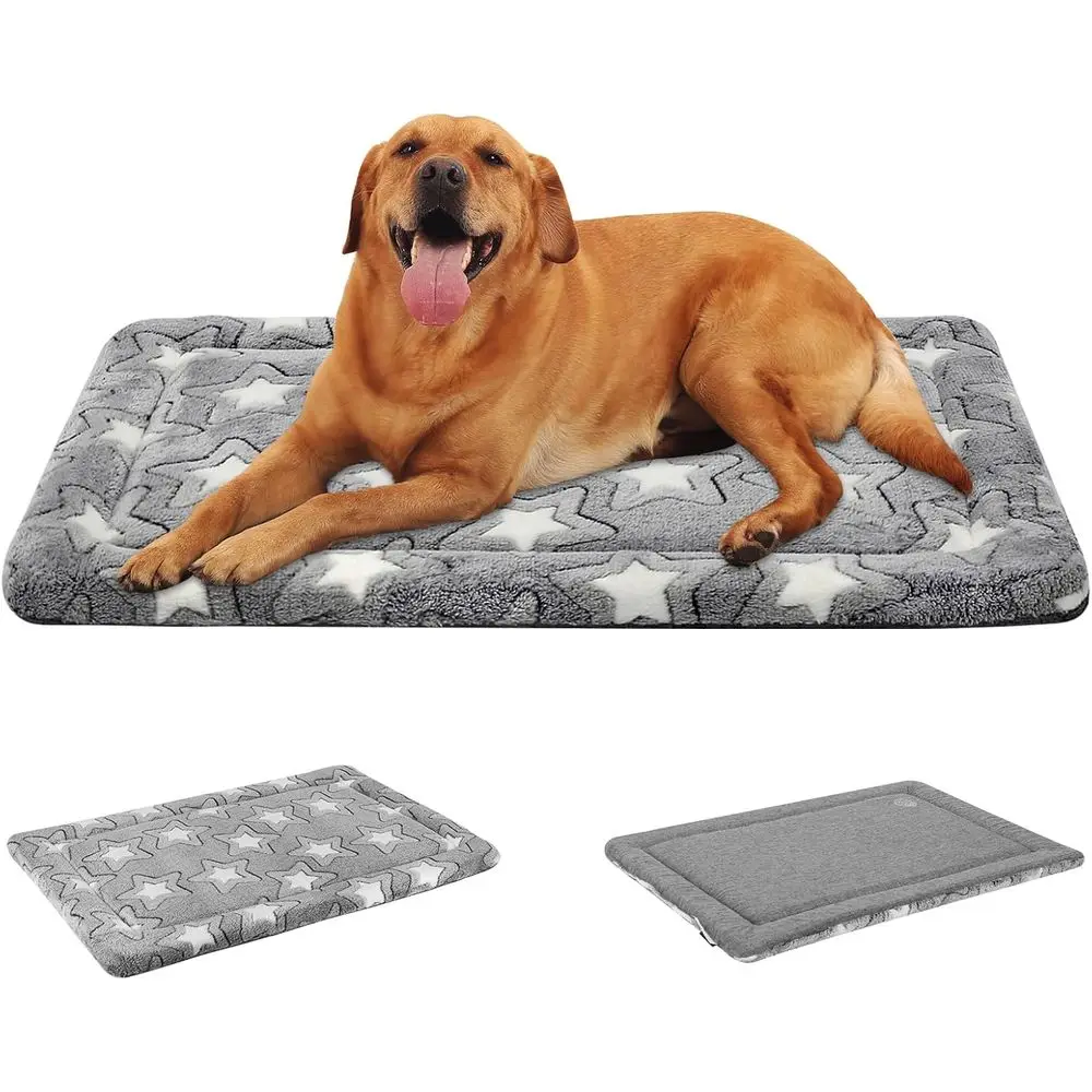 

Reversible Kennel Mat, Washable, Cozy Star Sleng Pad for Small Medium Large Dogs, All-Season Pet Bed, Suitable for 42x28 Dog Cra