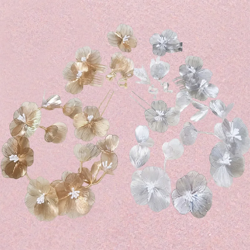 Повязки на голову золотого цвета для невесты, свадебные аксессуары для волос, расческа для волос, заколка для волос, повязка для волос, женские украшения для волос с лозами, головной убор ручной работы