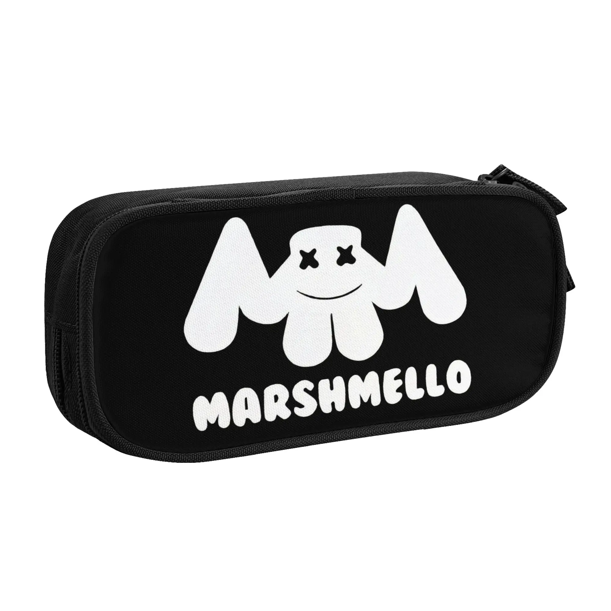 Marshmellos American Electronic Music Producer And DJ  Kawaii Pencil Cases Girl Boy Big Capacity  Pencil Box Students Stationery
