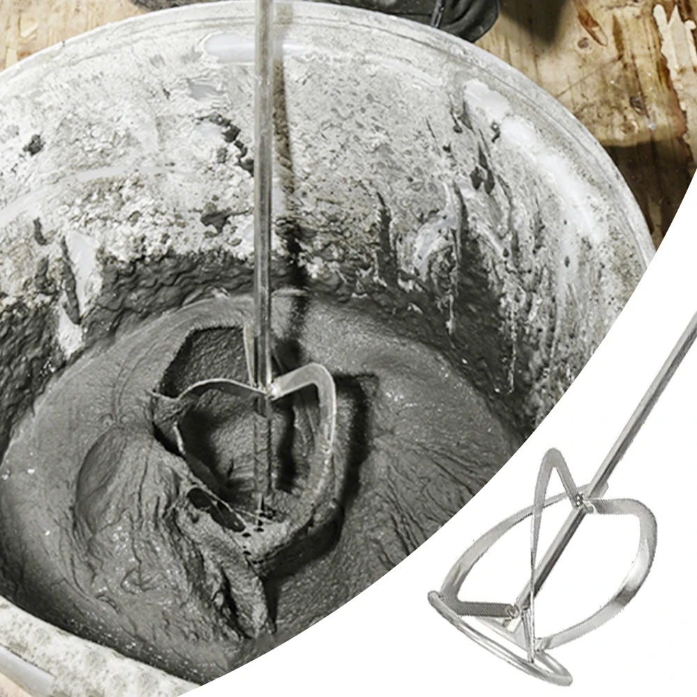 Cimento Mistura Rod Mixer Broca Pintura Agitando Rod Gesso Argamassa Remo Massa de Massa pó Revestimento Misturador Elétrico Rod Head