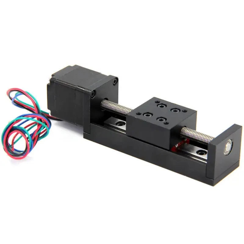 

Mini XYZ Axis T-type CNC Sliding Table Rail Linear Stage Steel Transport Guide Platform Stepper Motor Drive Kit Core Bearing