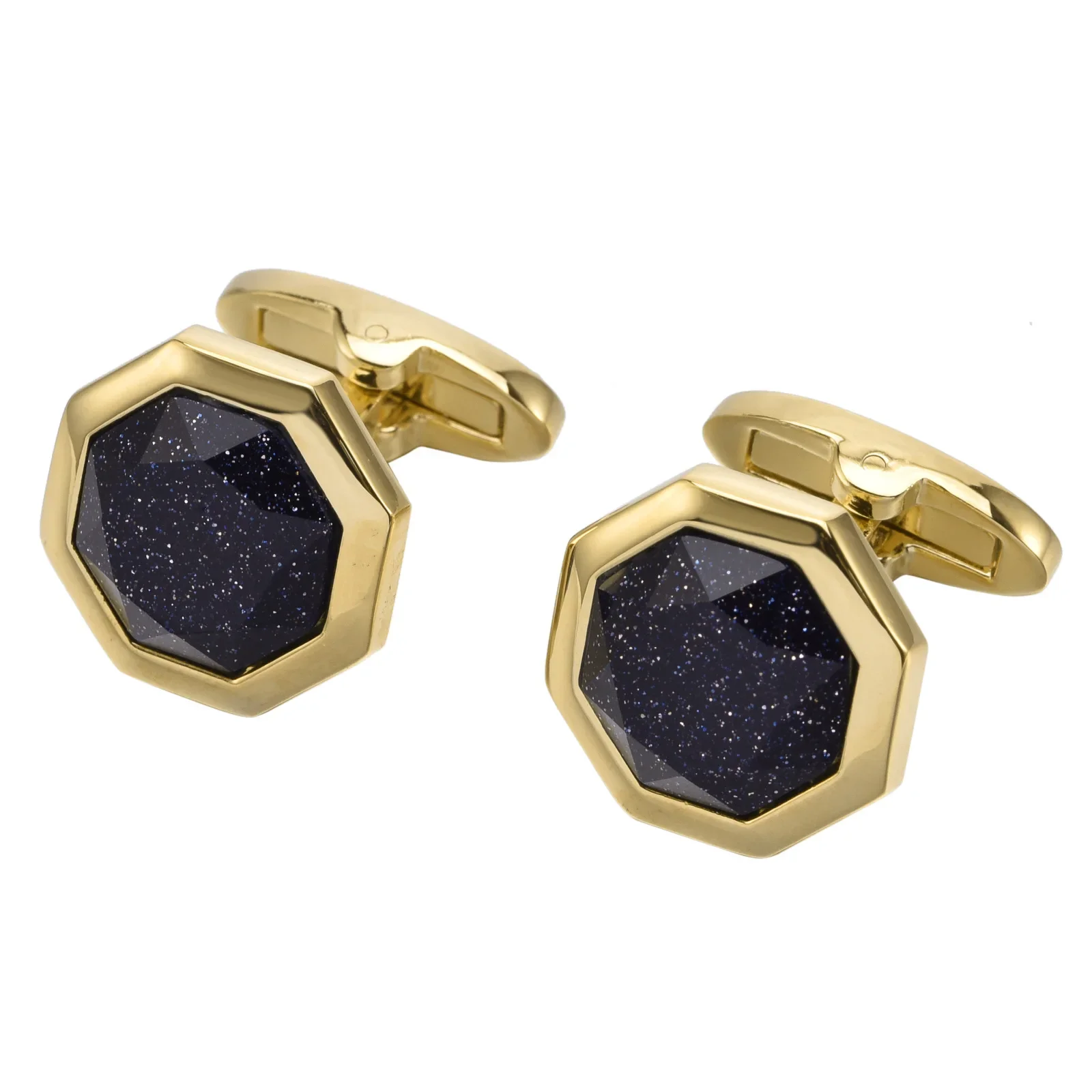 Starry Sky Sand Rock Cufflinks for Men and Women's Light Luxury Texture Fashion Business Leisure Dating French Shirt Accessories