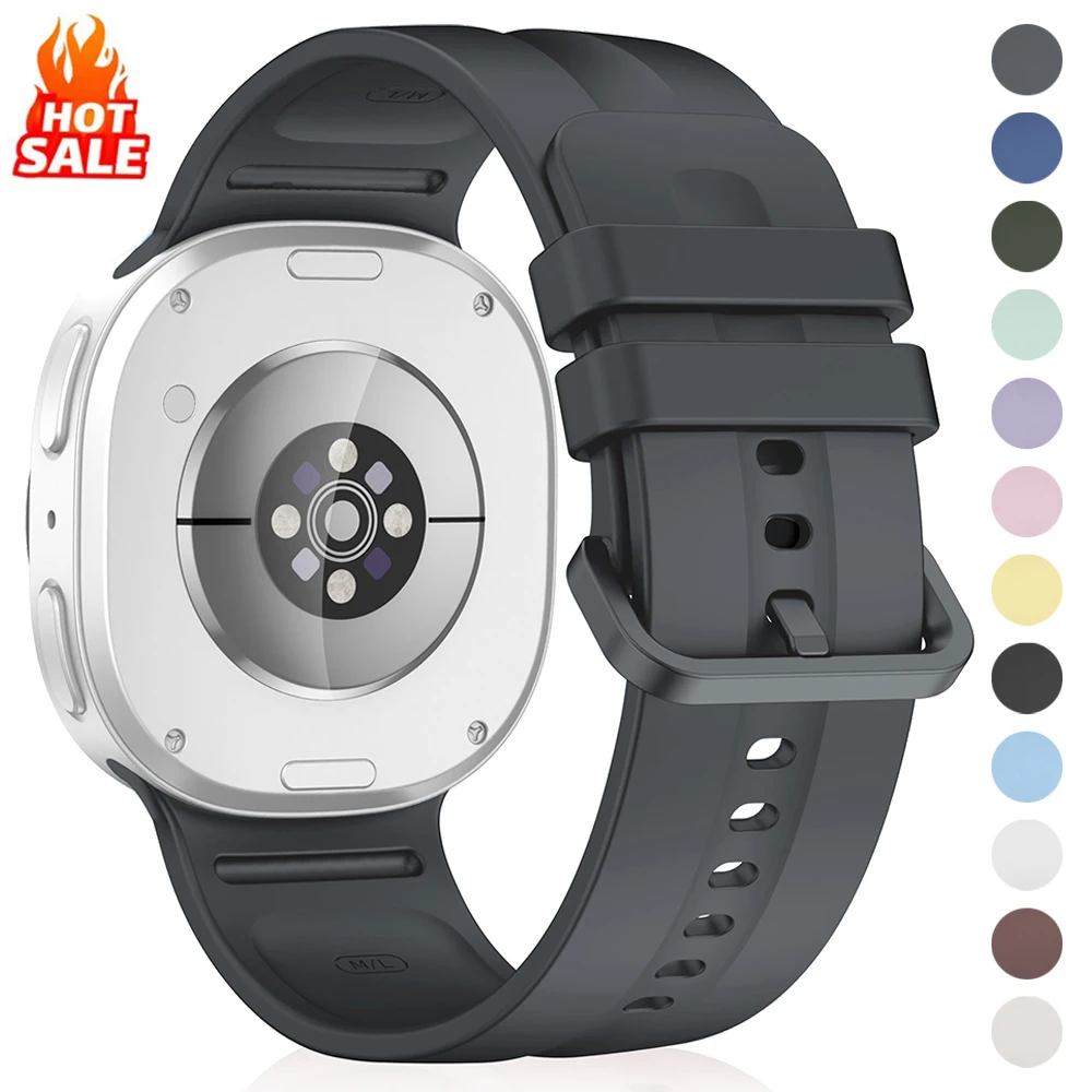 1:1 Original Silicone Sports Strap for Samsung Galaxy Watch 9 8 44mm 40mm/Galaxy 8Classic 46mm Band No Gaps Replacement Bracelet