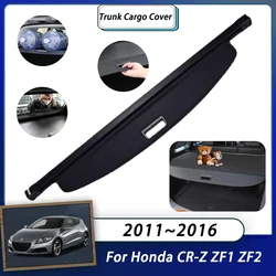 Rear Cargo Cover For Honda CR-Z ZF1 ZF2 2011 2012 2013 2014 2015 2016 Car Trunk Luggage Curtain Retractable Shielding Auto Parts